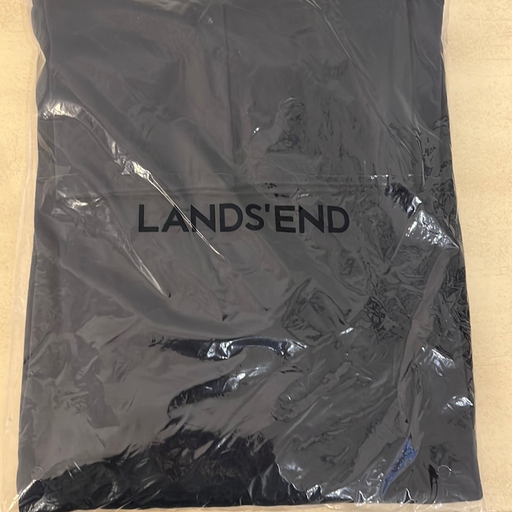 New! Boys LandsEnd  navy blue turtle neck